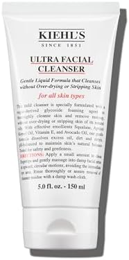 Kiehl's Ultra Facial Cleanser, Lightweight Foamy Facial Cleanser, Enriched Formula that Replenishes Skin Barrier, Gently Exfoliates and Moisturizes, Suitable for All Skin Types, Paraben Free Kiehl's