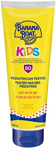 banana Boat Kids tear free,SPF 60 Sunscreen Lotion 8 oz / 240 ml BANANA BOAT