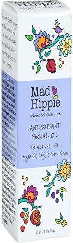 Mad Hippie Antioxidant Facial Oil - Face Oil for Women/Men with Organic Argan Oil, Non-Comedogenic Moisturizer for Face with Natural Sources of Vitamin C & Vitamin E Oil for Skin Care, 1.02 Oz Mad Hippie