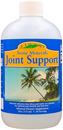 Eidon Joint Support Supplement Liquid (Жидкость) Concentrate - Contains Ionic Silica and Sulfur, Joint Support Drops (Капли), Stronger Hair, Skin, and Nails, Bioavailable, No Additives or Preservatives - 2 oz (Унции) Eidon Ionic Minerals