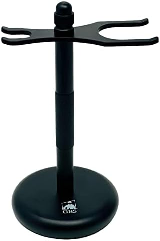 G.B.S Dual Stand for Razor & Brush Stand, Classic Black Matte G.B.S