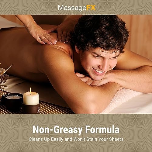 MASSAGE FX Unscented Massage Cream, 4 oz - Massage Creams for Massage Therapy - Physical Therapy Massage Cream - Deep Tissue Massage Cream Gallon - Infused with Arnica, Sunflower, & Vitamin E Massage FX