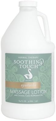 Soothing Touch Ayurveda Massage Lotion, Unscented, 64 Ounce Soothing Touch