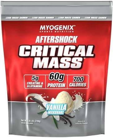 Myogenix Critical Mass - Chocolate Flavored Muscle Mass Weight Gain Supplement, Zero Lactose Protein Powder (Порошок), Anabolic Whey Protein (6.01 lbs) Myogenix