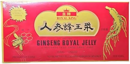 Royal King Deluxe Ginseng Royal Jelly Oral Liquid (Жидкость) 60 Vials Royal King