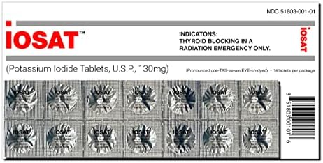 Potassium Iodide Tablets (Таблетки) - 14 130mg tablets IOSAT