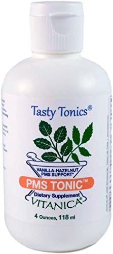 Vitanica PMS Tonic, Premenstrual Support and Relief, Saint Johns Wort, Dong Quai, Chaste Tree Berry, Wild Yam and More, Vegan, 4 Ounce Vitanica