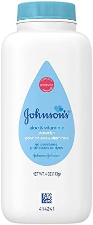 Johnson's Baby Aloe & Vitamin E Baby Powder, 4 oz (Pack of 3) JOHNSON & JOHNSON