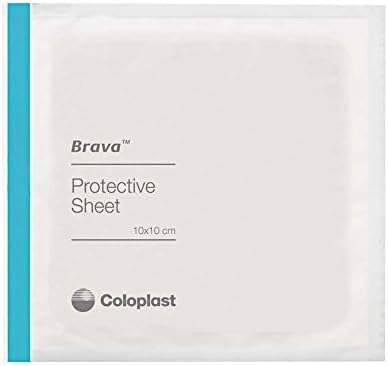 Brava Stoma Skin Protective Sheet, Skin Barrier, 4 X 4" 32105 (Box of 10) Brava