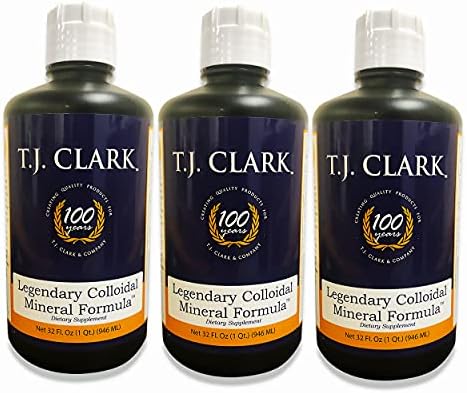 T.J. Clark Legendary Colloidal Mineral Formula 32 fl. oz. (3 Pack) by T.J. Clark T.J. Clark