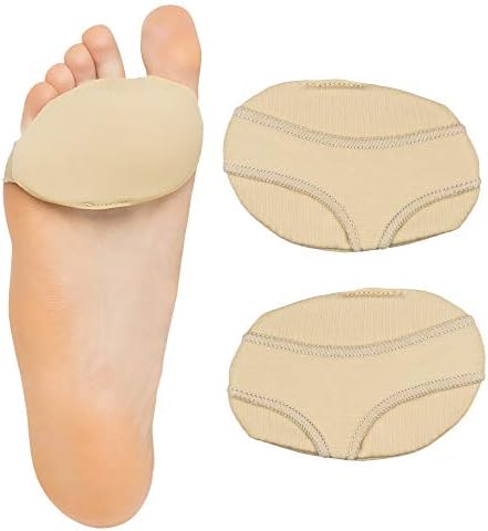 ZenToes Ball of Foot Pads Metatarsal Gel (Гель) Cushions for Metatarsalgia, Arthritis and Sesamoid Pain Relief 1 Pair (Small, Women 5-7, Men 6-8) ZenToes