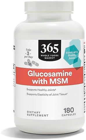 365 by Whole Foods Market, Glucosamine with MSM, 180 Capsules (Капсулы) 365 by Whole Foods Market