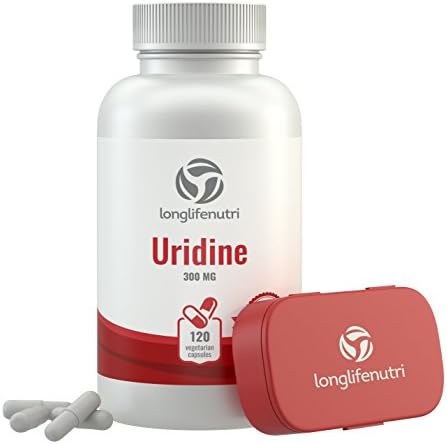 Uridine Monophosphate 300mg - 120 Veg Caps (Вегетарианские капсулы) | Made in USA | Choline Enhancer for Brain & Memory | Supports Synapses Growth LongLifeNutri