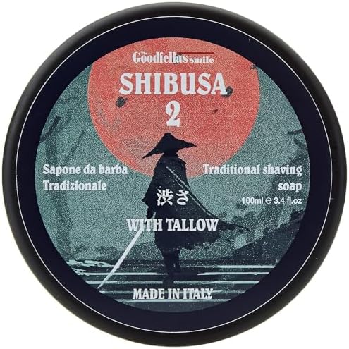 The Goodfellas' Smile Shibusa 2 Shaving Soap, Tallow, Formulated for Use with A Shaving Brush, Made in Italy, Unisex-Adults The Goodfellas' smile