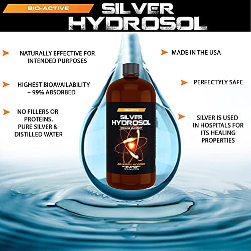 Pharmacist Recommended 16 oz Advanced Bionetix Colloidal Silver Hydrosol, All Natural & Promotes A Healthy Immune System. Colloidal Silver That Actually Works! Research Labs