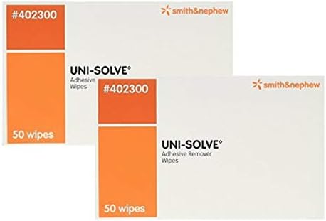 Uni Solve Adhesive Remover Wipes, 50 Each (2) Smith & Nephew