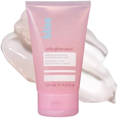 Bliss Jelly Glow Peel™ Gentle Non-Abrasive Cleanser and Exfoliator With Fruit Enzymes - 4 Oz - Nourishes and Hydrates Skin - Clean - Vegan & Cruelty Free Bliss