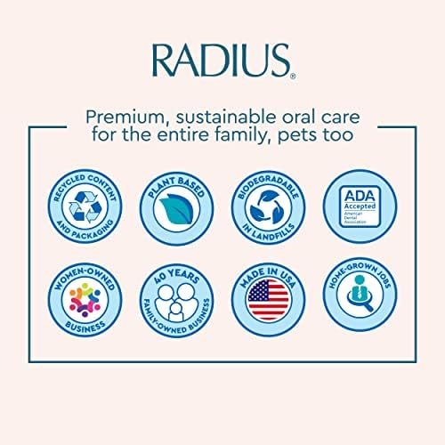 Набор для ухода за полостью рта собак Organic Pet Deluxe с зубной щеткой и зубной пастой Radius