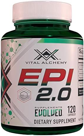 Epi 2.0 - Hard Lean Muscle Mass Gainer and Strength Booster from Vital Alchemy|Epicatechin with quercetin and Piperine for Better Mass Gainer and Joint Support Vital Alchemy Supplements