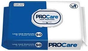 ProCare Adult Washcloth, 12" x 8", Soft Pack (Case of 600) FIRST QUALITY