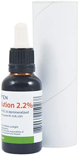 2X 2.2% Lugol's Iodine Solution 2x1 Fl Oz - 2x30 ml | Pharmaceutical Grade Ingredients | Lugols Solution Made with Iodine and Potassium Iodide | Set of Two Bottles | Heiltropfen® Heiltropfen