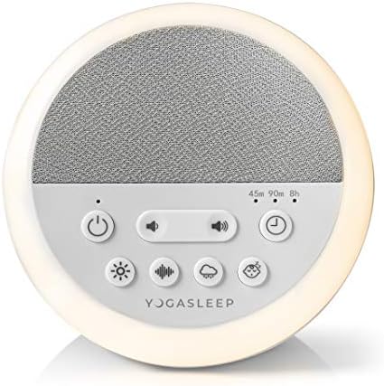 Yogasleep Baby Soother White Noise Sound Machine & Night Light, with Voice Recording & 5 Sound Options Including Brown Noise, Nature Sounds & Lullabies, Noise Cancelling & Sleep Aid, Registry Gift Yogasleep