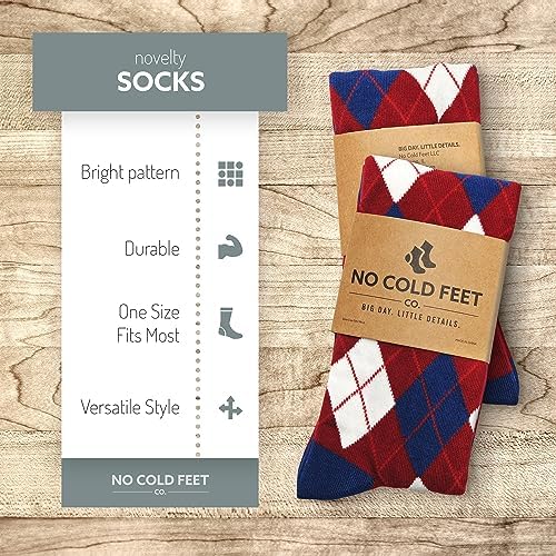 Мужские Носки No Cold Feet Fun Blue Colorful Novelty Socks No Cold Feet