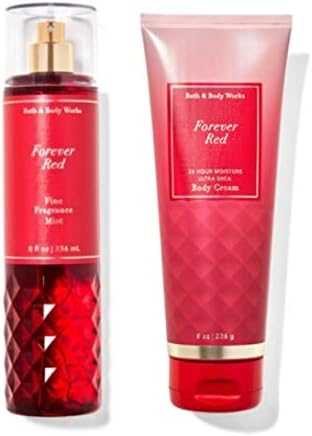 Набор для ухода Forever Red: Парфюмированный спрей для тела и крем, 236 мл и 226 г Bath & Body Works