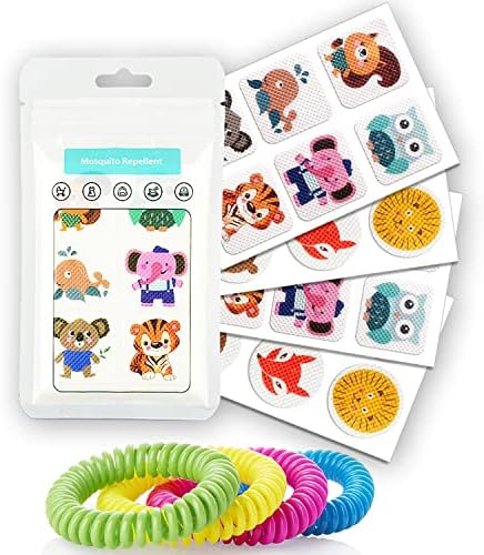 240 Pack Mosquito Repellent Stickers for Kids Adult Outdoor Indoor Travel, Natural Plant Based Ingredients Mosquito Patches Stickers with 4 Pack Mosquito Bracelets BuggyBands