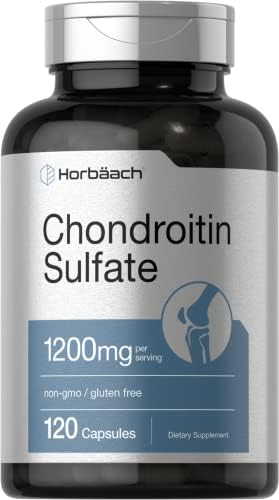 Horbaäch Chondroitin Sulfate 1200mg | 120 Capsules | Non-GMO & Gluten Free Supplement Horbäach