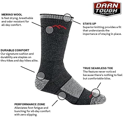 Мужские Носки Darn Tough Vermont Merino Wool Boot Sock Full Cushion Darn Tough Vermont