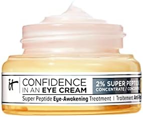 IT Cosmetics Confidence in an Eye Cream, Anti Aging Eye Cream for Dark Circles, Crow's Feet, Lack of Firmness & Dryness, 48HR Hydration with 2% Super Peptide Concentrate, for Day + Night IT Cosmetics