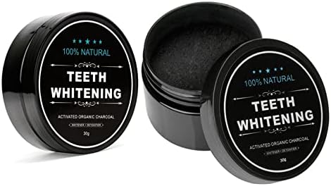 Teeth Whitening Charcoal Powder, Teeth Whitener Powder Oral Care Sets Natural Coconut, No Hurt on Enamel or Gum (1) Lythor