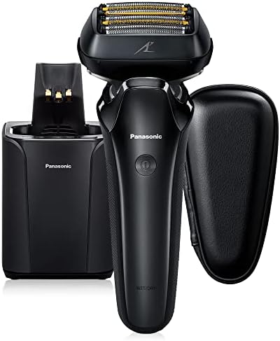 Panasonic Electric Razor for Men, Electric Shaver, ARC6 Six-Blade Electric Razor with Premium Automatic Cleaning and Charging Station, ES-LS9A-K (Black) Panasonic