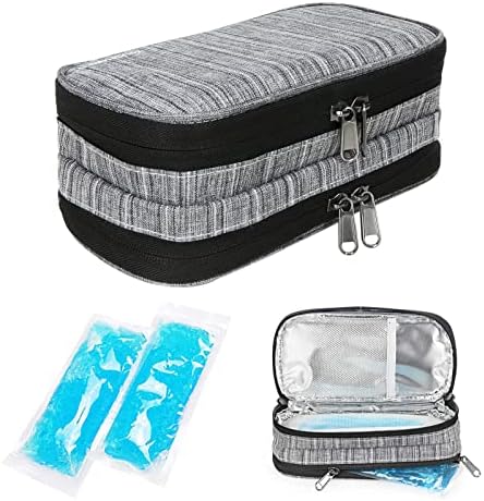 YOUSHARES Insulin Cooler Travel Case - Diabetic Insulated Organizer Portable Cooling Bag for Insulin Pen and Diabetic Supplies YOUSHARES