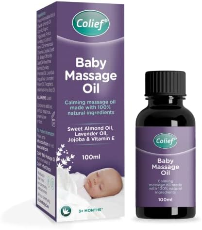 Colief Baby Massage Oil | Soothing Oil For Infants | Made With 100% Natural Ingredients Including Sweet Almond Oil, Lavender Oil, Jojoba & Vitamin E | Suitable For Babies 3+ Months | 3.38 Fl. Oz Colief