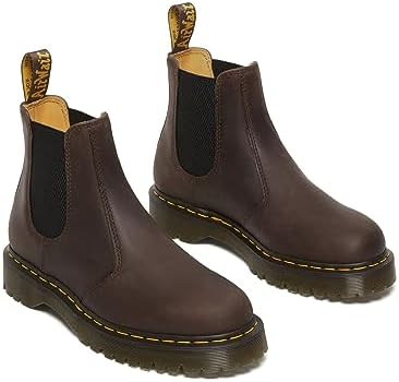 Dr. Martens Unisex 2976 Bex Chelsea Boot, Dark Brown Crazy Horse, 7 US Women Dr. Martens