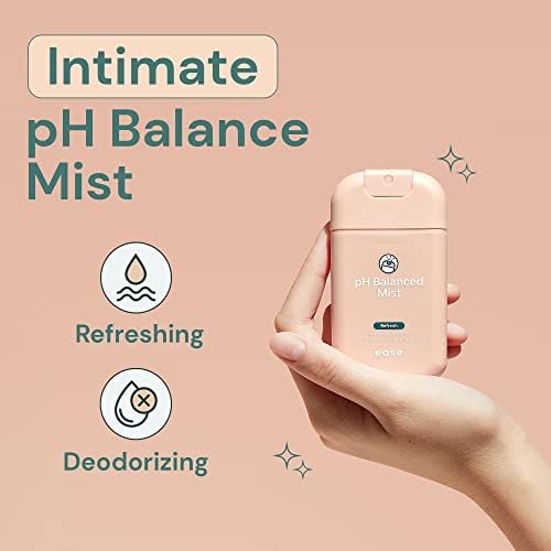 Ease Intimate Soothing pH-Balanced Mist for Feminine Itching and Discomfort Relief with Chamomile, Eucalyptus and Prebiotics Ease