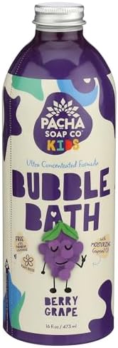 PACHA SOAP Kids Berry Grape Bubble Bath, 16 FZ Pacha Soap Co