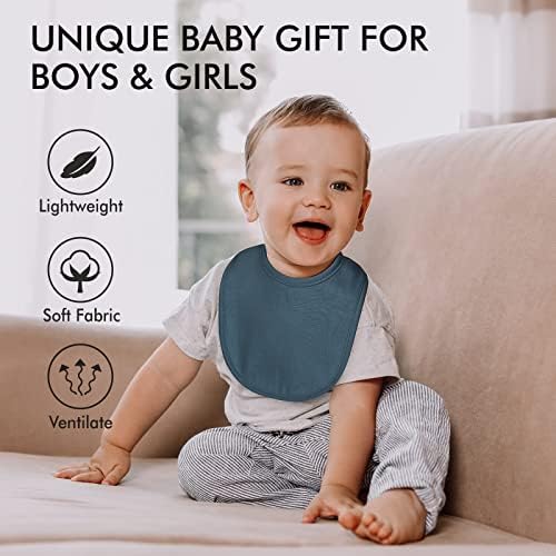 Baby Snap Bibs for Boys Girls,10 Pack Bandana Drool Bibs with Snap,Organic Cotton Snap Closure Bibs for Newborn egmao baby