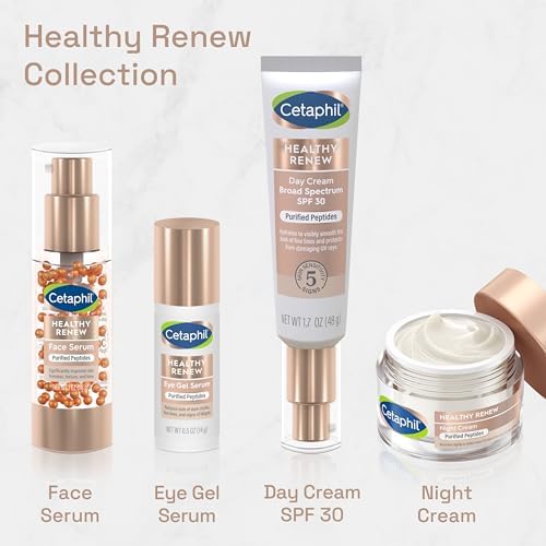 Cetaphil Healthy Renew Anti Aging Face Serum 1 Oz, Retinol Alternative Serum for Face with Niacinamide & Peptides, Skincare for Sensitive Skin with Vitamin B Complex, Fragrance Free Cetaphil