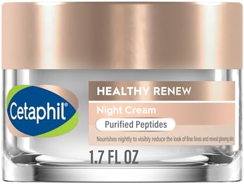 Cetaphil Healthy Renew Skin Tightening Night Cream (Крем) 1.7 Oz, Wrinkle Repair Cream for Face with Peptides, Retinol Alternative Cream For Sensitive Skin, Fragrance Free Cetaphil