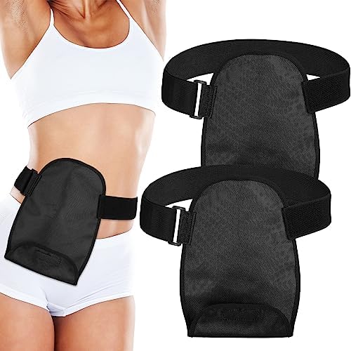 TrelaCo 2 Pcs Ostomy Bag Covers with Adjustable Belt Waterproof Ostomy Shower Cover Universal Opening Washable Pouch Liner for Women Men Stoma Urostomy Ileostomy Recover TrelaCo