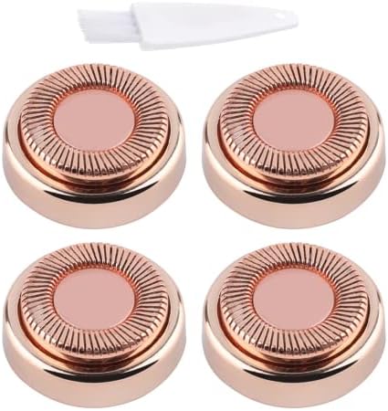 4PCS Facial Hair Remover Replacement Heads for Finishing Touch Flawless Facial Hair Removal Tool for Women, As Seen On TV 18K Gold-Plated Rose Gold, First Generation Generic