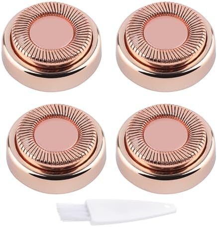 4PCS Flawless Facial Hair Remover Replacement Heads for Finishing Touch Facial Hair Removal Tool for Women, 18K Gold-Plated Rose Gold, First Generation Generic