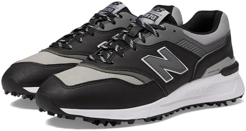 New Balance Men's 997 Golf Shoe, Black, 13 X-Wide New Balance