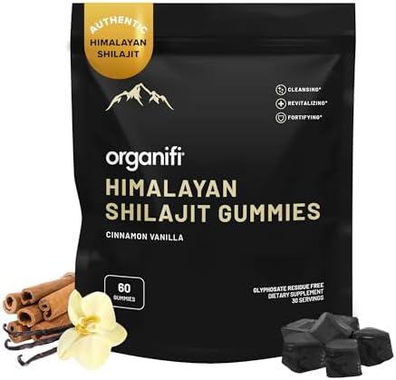 Organifi - Shilajit Gummies (Жевательные конфеты) - Supports Natural Energy and Strength - Vanilla Cinnamon, 30 Servings (Порции) Organifi