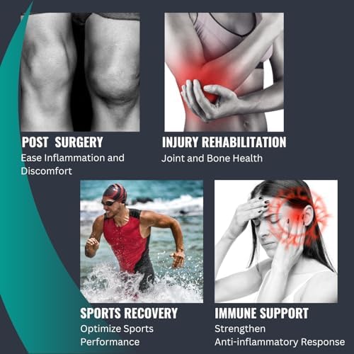 Post Surgery & Injury Support, 230400mg Hemp Extract (300mg KannopiaActive™) ASTAXANTHIN, Boron・Anti-Inflammatory・Doctor Recommended・Nerve・Joint・Bone・Immune Health・Non GMO (30 softgels) Revolutionary Relief