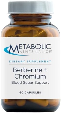 Metabolic Maintenance Berberine + Chromium - Berberine Supplement with Vitamin C and Magnesium - Stay Regulated with Berberine 500mg + Chromium 200mcg for Heart Health and Immune Support* Metabolic Maintenance