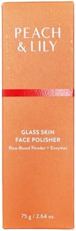 PEACH & LILY Glass Skin Face Polisher | Luxurious Rice-Based Enzyme Powder | Papaya & Salicylic Acid for Clear Pores | Ginseng & Angelica Root for Nourishment | 75 g / 2.64 oz. Peach & Lily